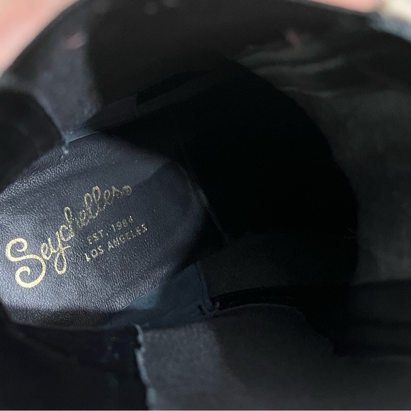 Seychelles Far Fetched Croc Embossed Leather Combat Boot size 8 - Picture 6 of 11